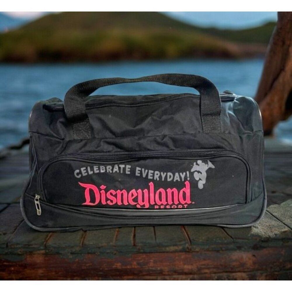 Disneyland Resort Luggage Travel Duffle Carry On Wheels Bag Overnight Tote READ